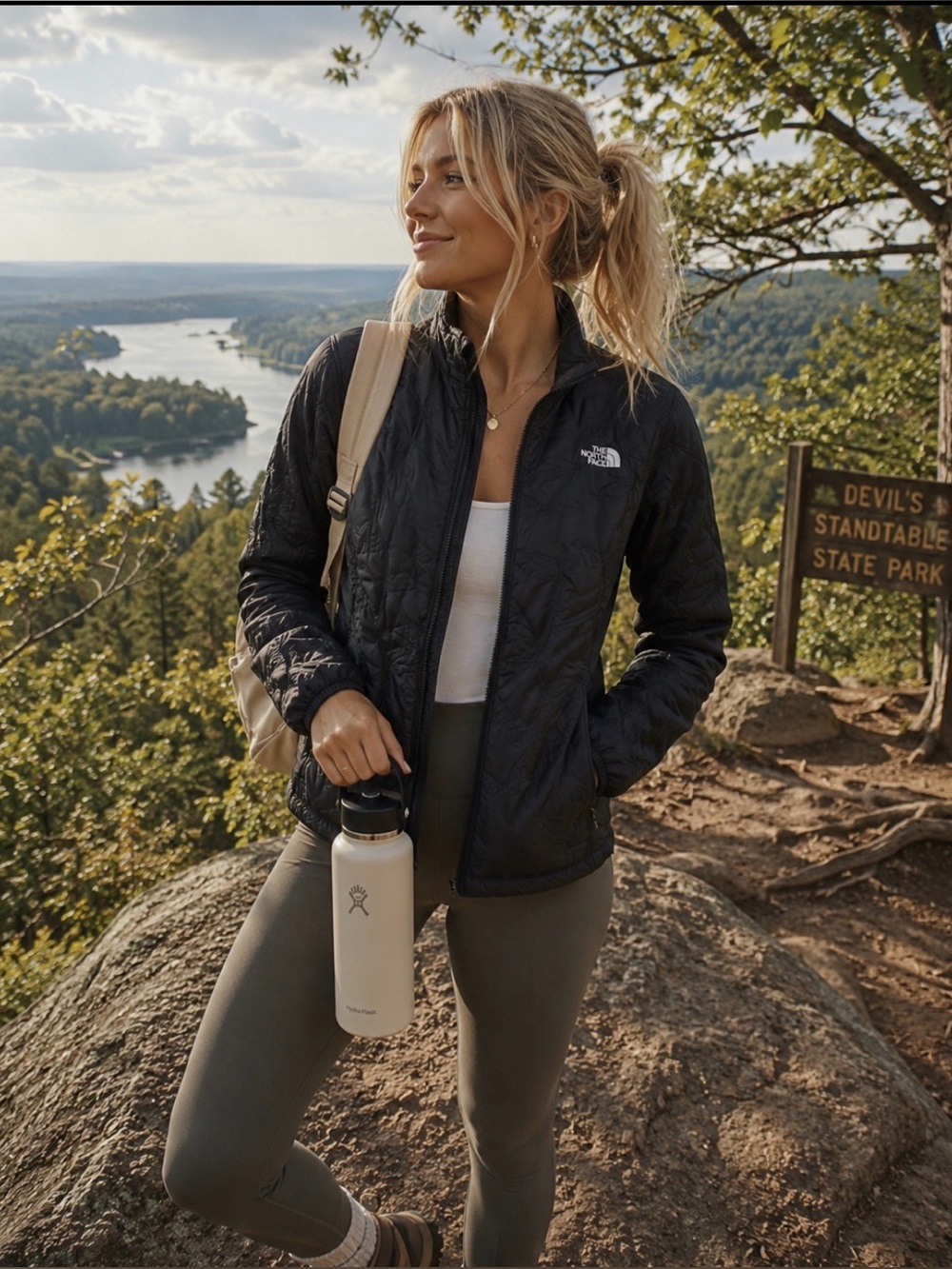 The North Face Women’s Black Quilted Lightweight Puffer Jacket
